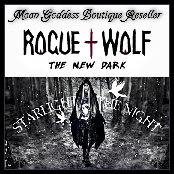 🆕️🆑️ ROGUE+WOLF LIGHT OVER DARK CHOKER | 3D Witch Spider Silk Blade Black - Picture 8 of 12